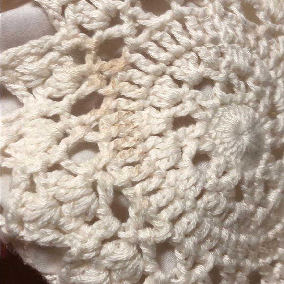 Lauren Ralph Lauren cream colored crochet knit top - Picture 6 of 8